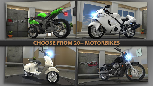 دانلود بازی موتورسواری Traffic Rider 1.95 اندروید + مود
