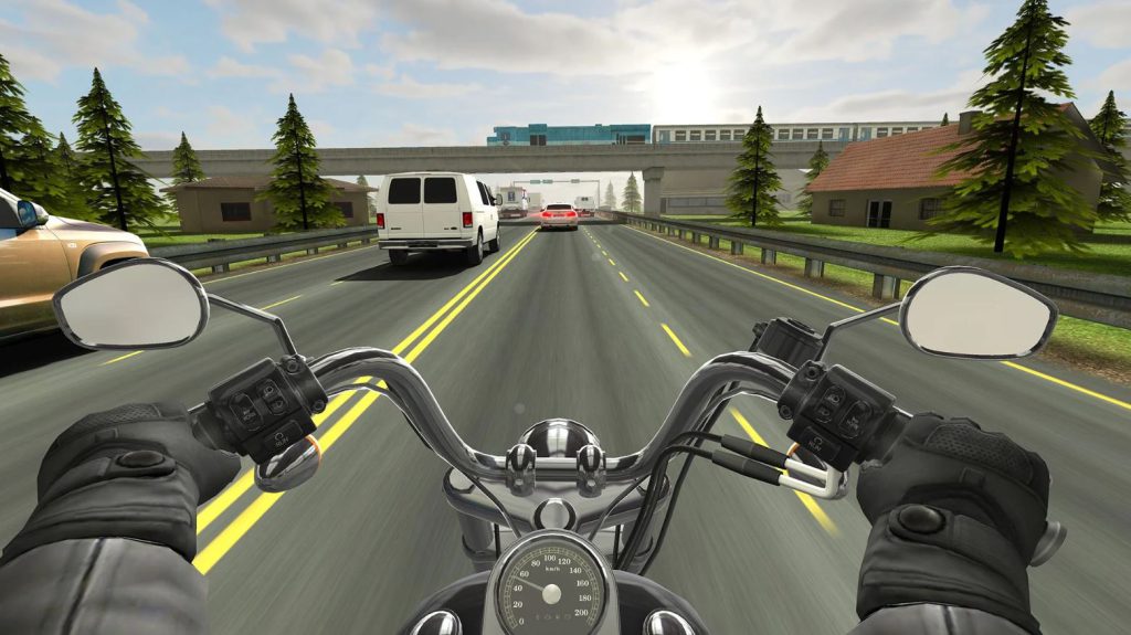 دانلود بازی موتورسواری Traffic Rider 1.95 اندروید + مود